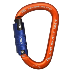 Mosquetón Aluminio HMS 3 Tiempos 26kN Pirate Orca-Lock (C1-O) – Rock Exotica
